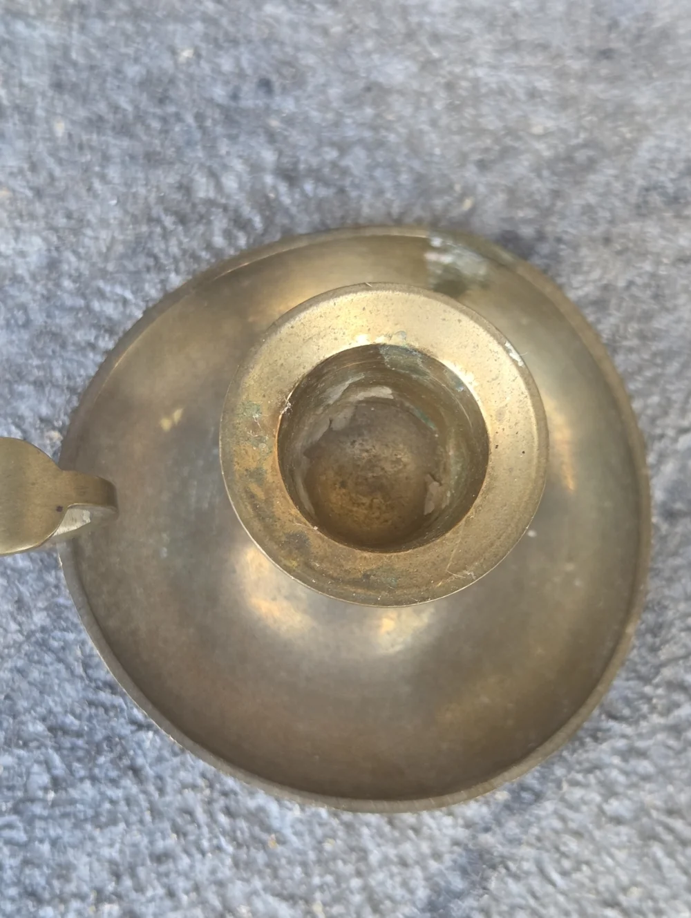 Brass Chamberstick Candle Holder - Antique Style